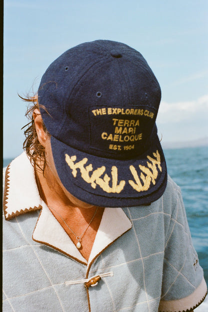 'The Explorers Club' 6-Panel Souvenir Cap (Wool)