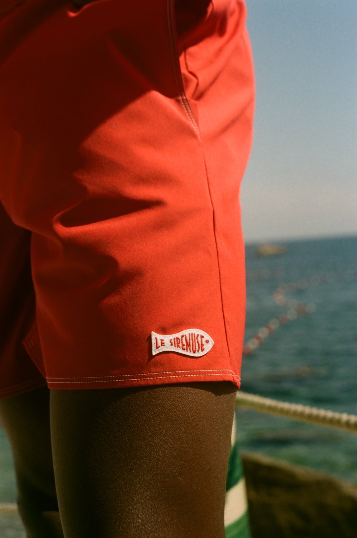 'Le Sirenuse' Guppy Trunks (Red)