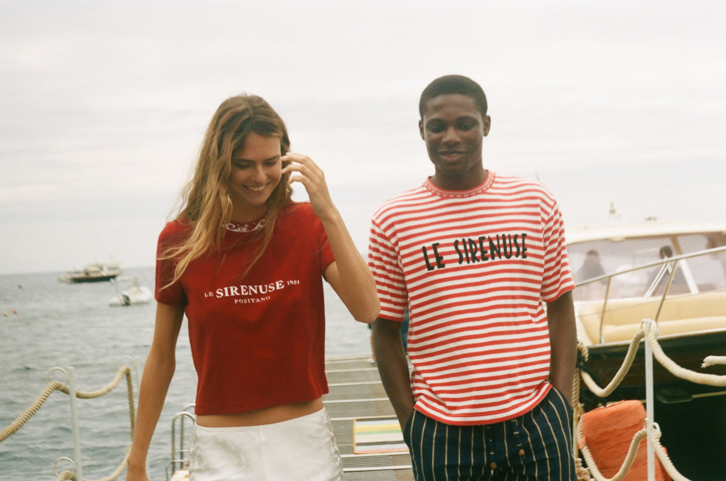 'Le Sirenuse' Souvenir Terry Tee (Red)
