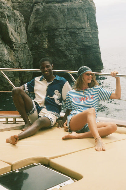 'Le Sirenuse' Souvenir Terry Tee (Blue)