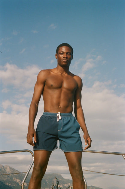 'Le Sirenuse' Guppy Trunks (Blue)