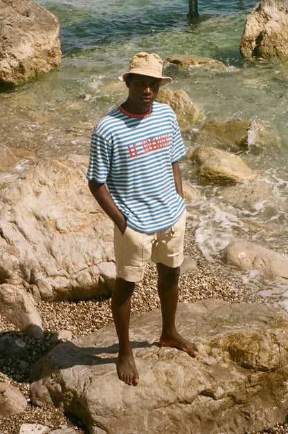 'Le Sirenuse' Souvenir Terry Tee (Blue)