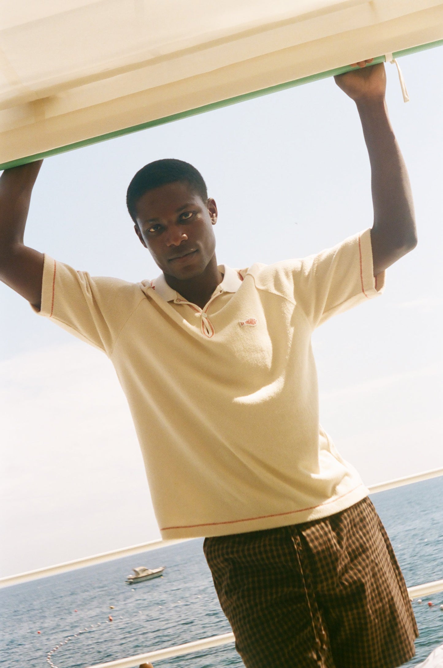 'Le Sirenuse' Guppy Raglan Terry Polo