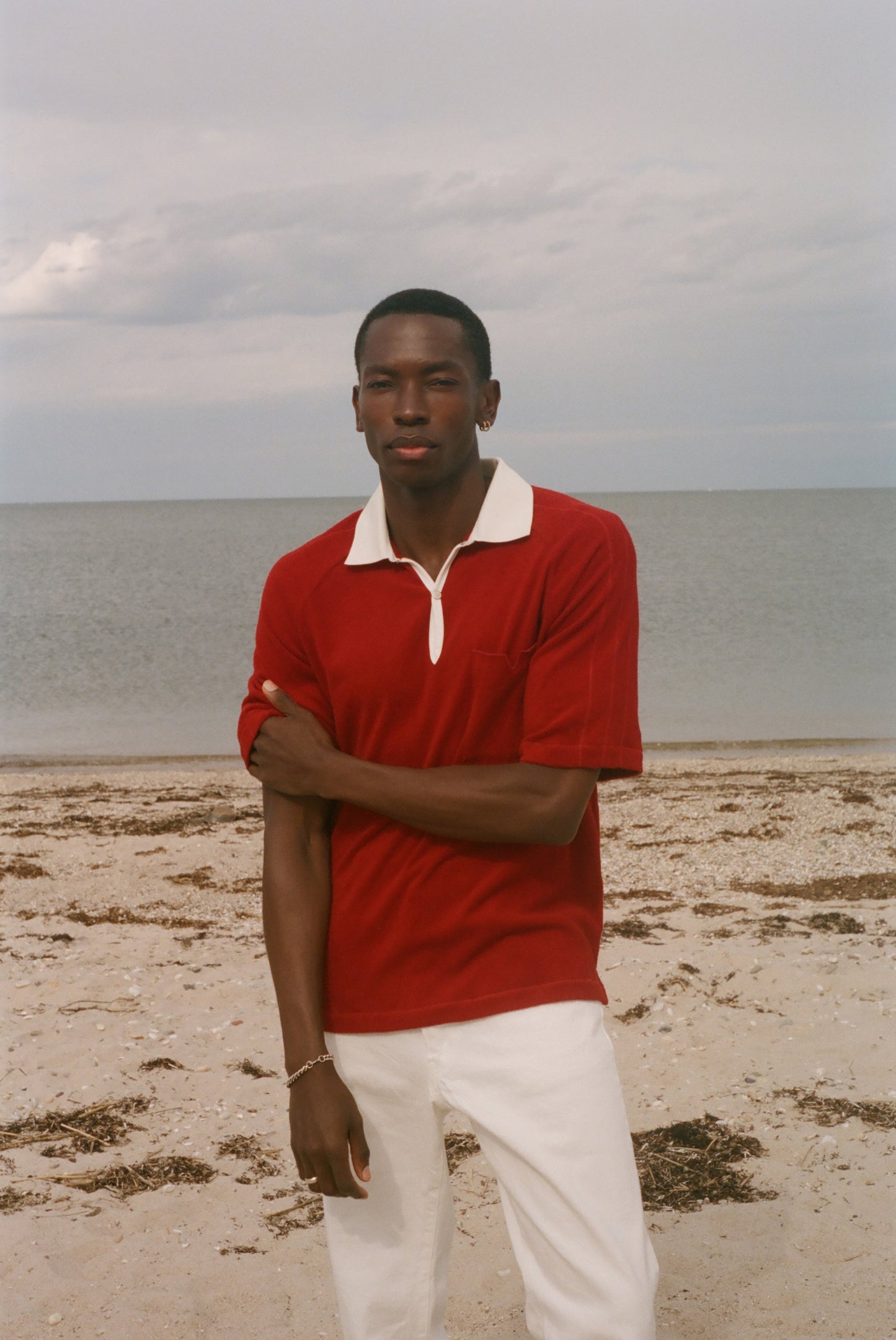 Raglan Terry Polo (Red)