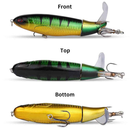 Topwater Pencil Fishing Lure with Rotating Propeller Tail – 5-Pack, 13g