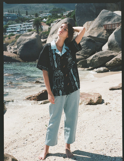 Easy-Going Pants (Indigo Weave)
