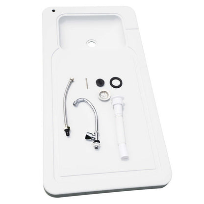 Folding Fish Fillet Table with Built-In Sink & Faucet | Portable Outdoor Cleaning Station