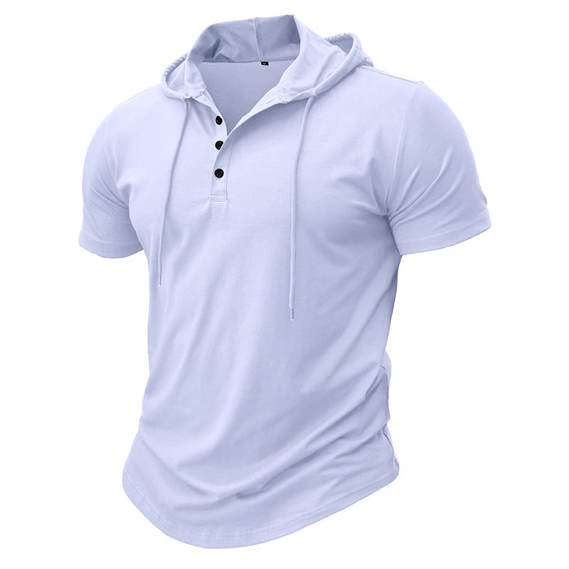 Men's Cotton Blend Fitness Short-Sleeve Sport T-Shirt – 10 Colors