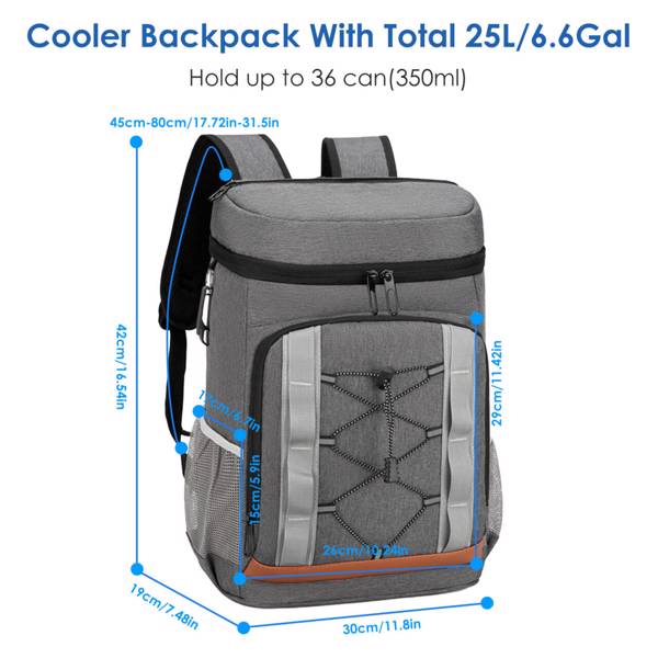 Insulated Cooler Backpack – 25L Leakproof Outdoor Cooler Bag