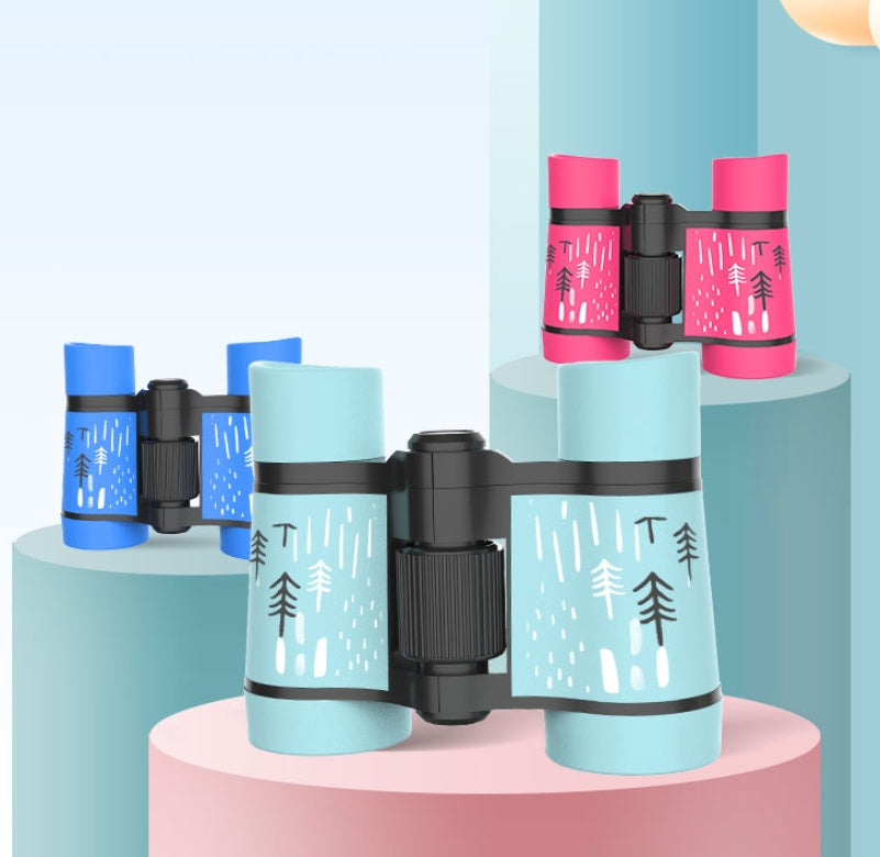 Kids Handheld Binoculars – Rubber Shockproof Toy Binoculars for Children Ages 3–7