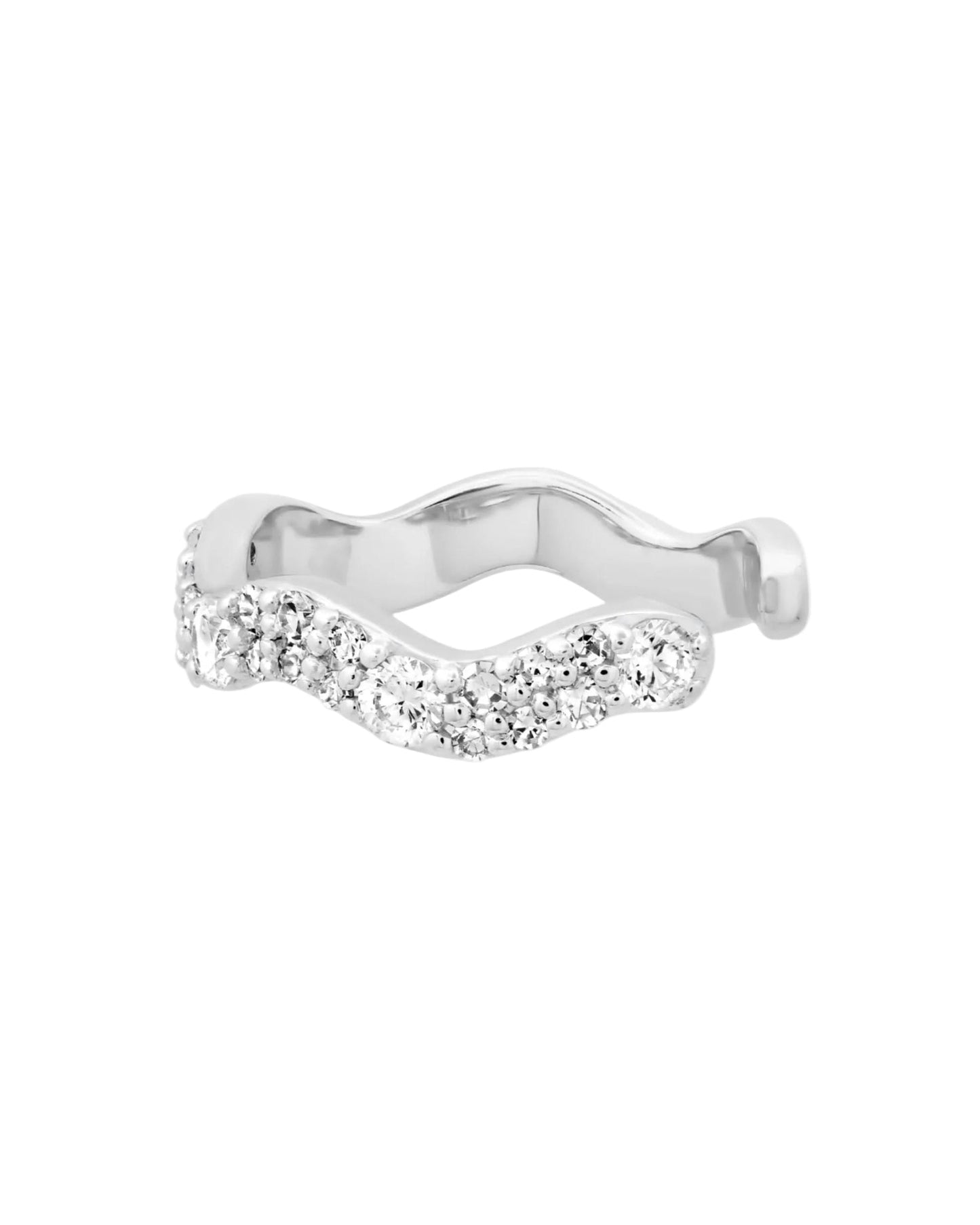 Slim Diamond Form Ear Cuff