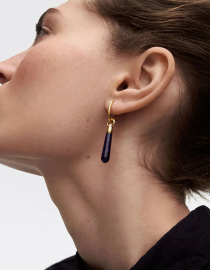 Sodalite Large Jupiter Hoops
