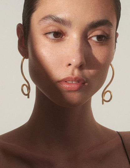 Cursive Earrings