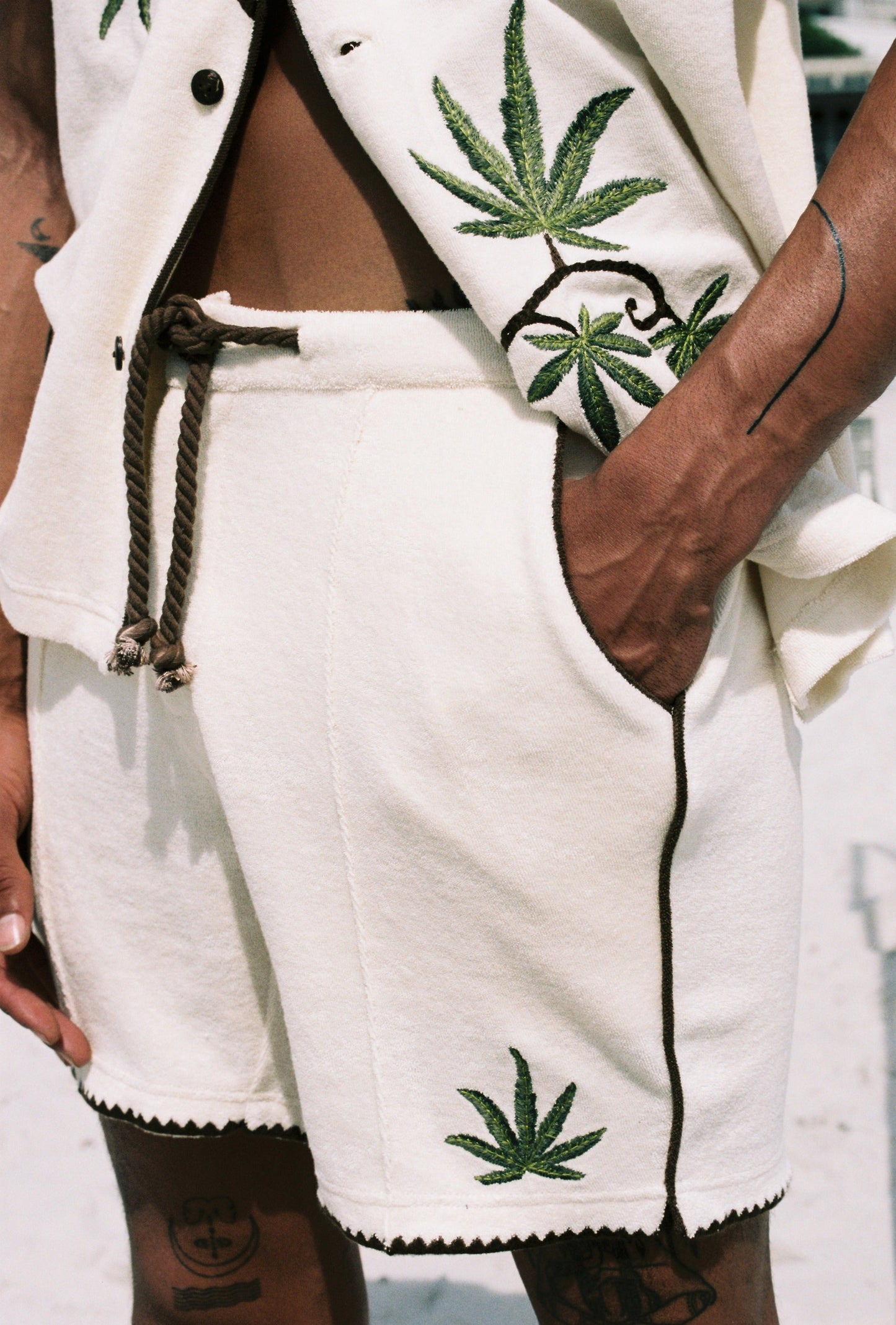 'Cabannabis' Cabana Shorts