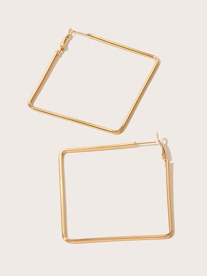1pair Diamond Hoop Earrings