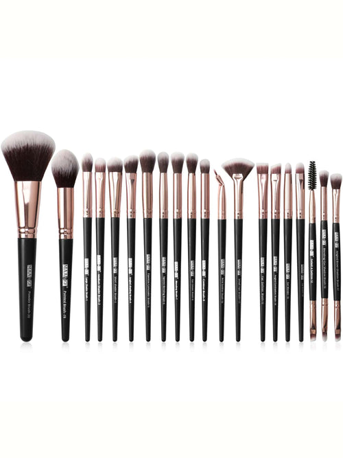 20pcs Duo-fiber Makeup Brush Set