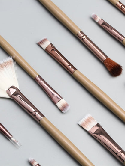12pcs Duo-fiber Eye Makeup Brush Set