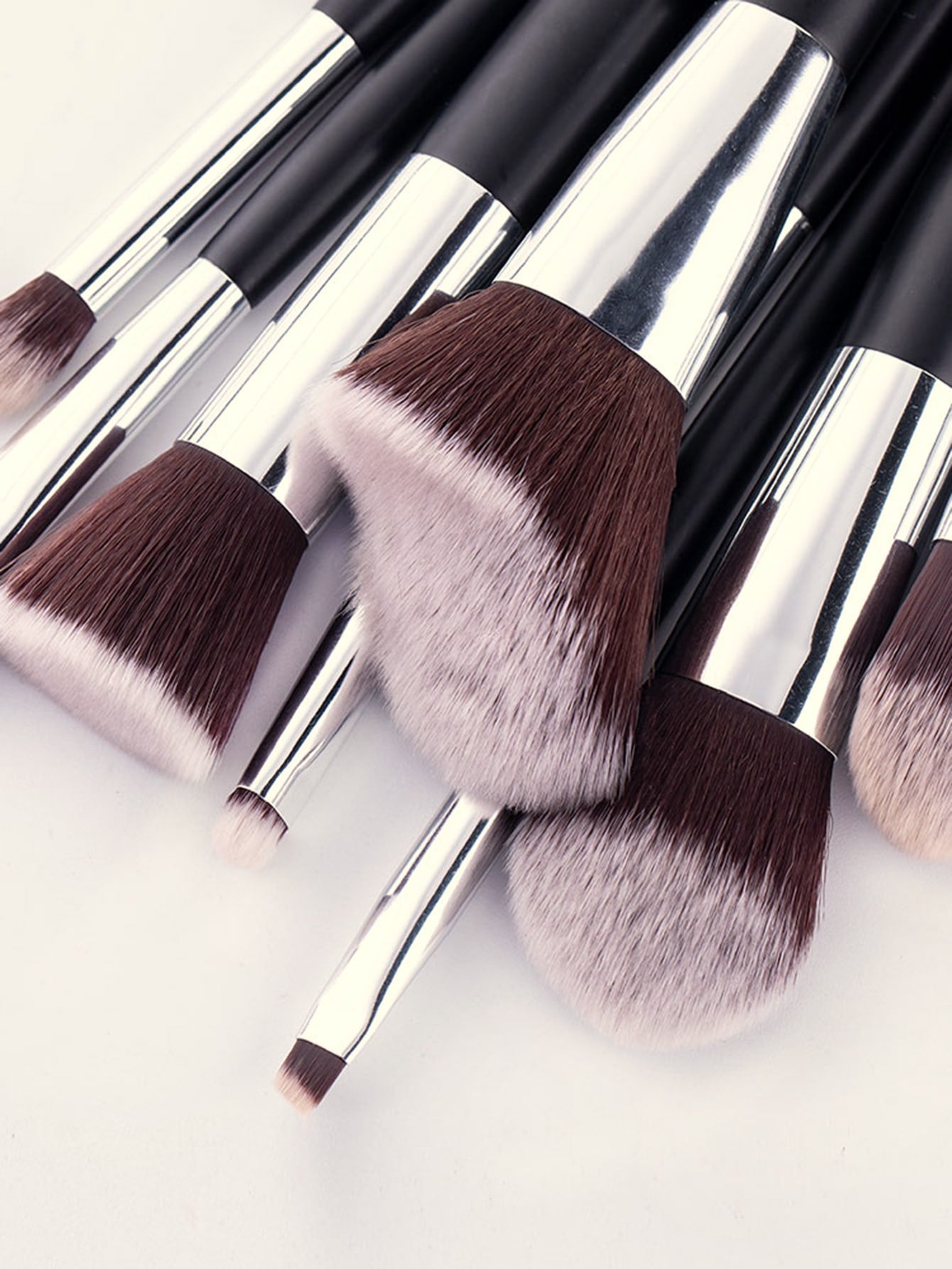 10pcs Duo-fiber Makeup Brush Set
