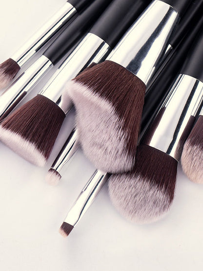 10pcs Duo-fiber Makeup Brush Set