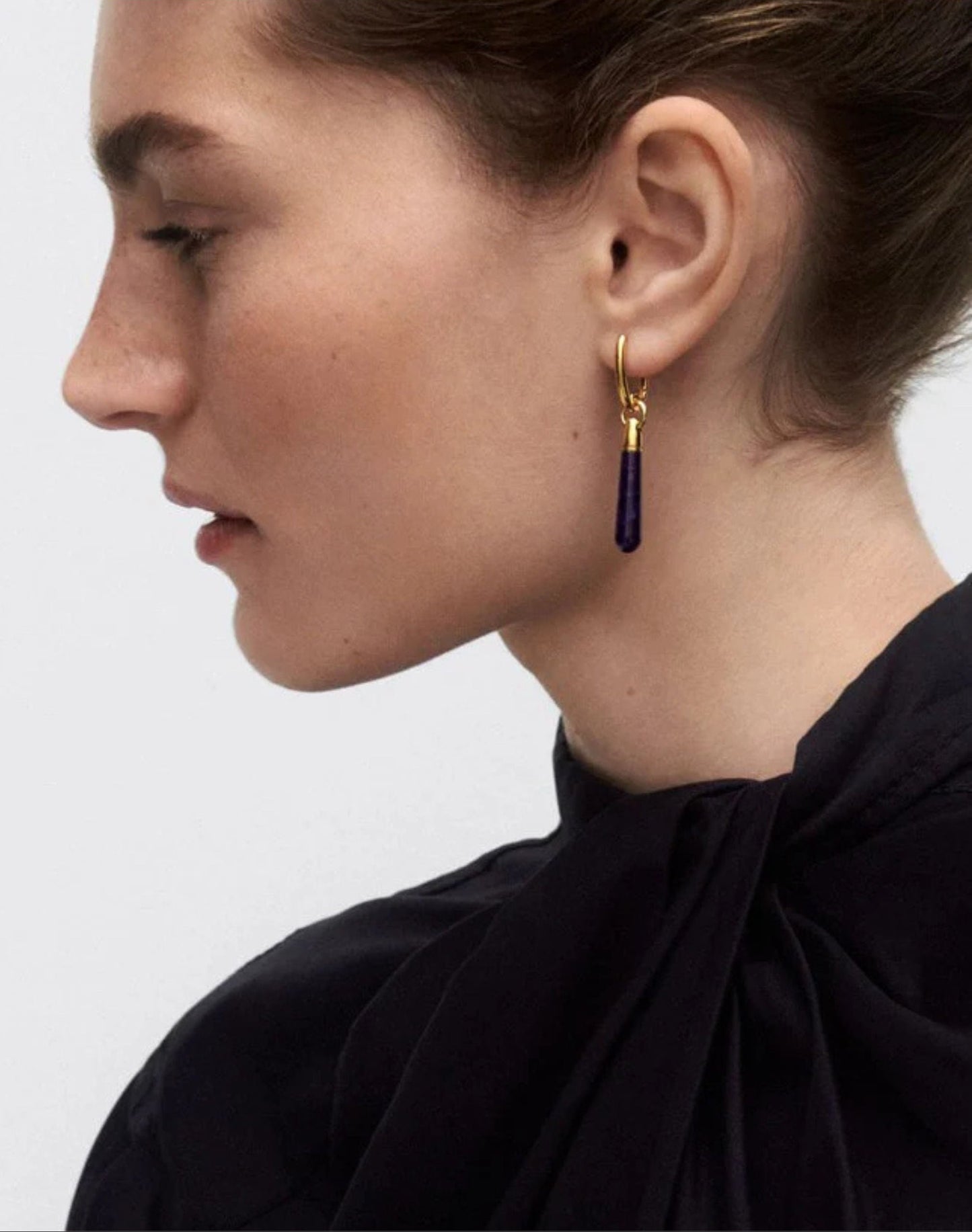 Sodalite Large Jupiter Hoops