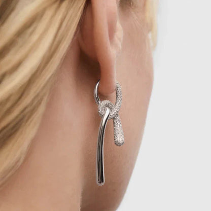 Pavé Twist Hoops