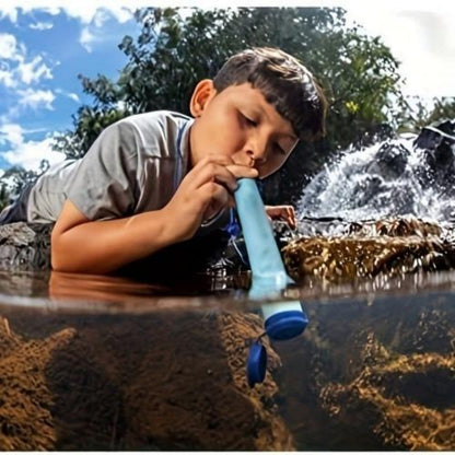 Personal Water Filter Straw – Lightweight Portable Filtration for Hiking, Camping, RV Travel & Emergency Prep