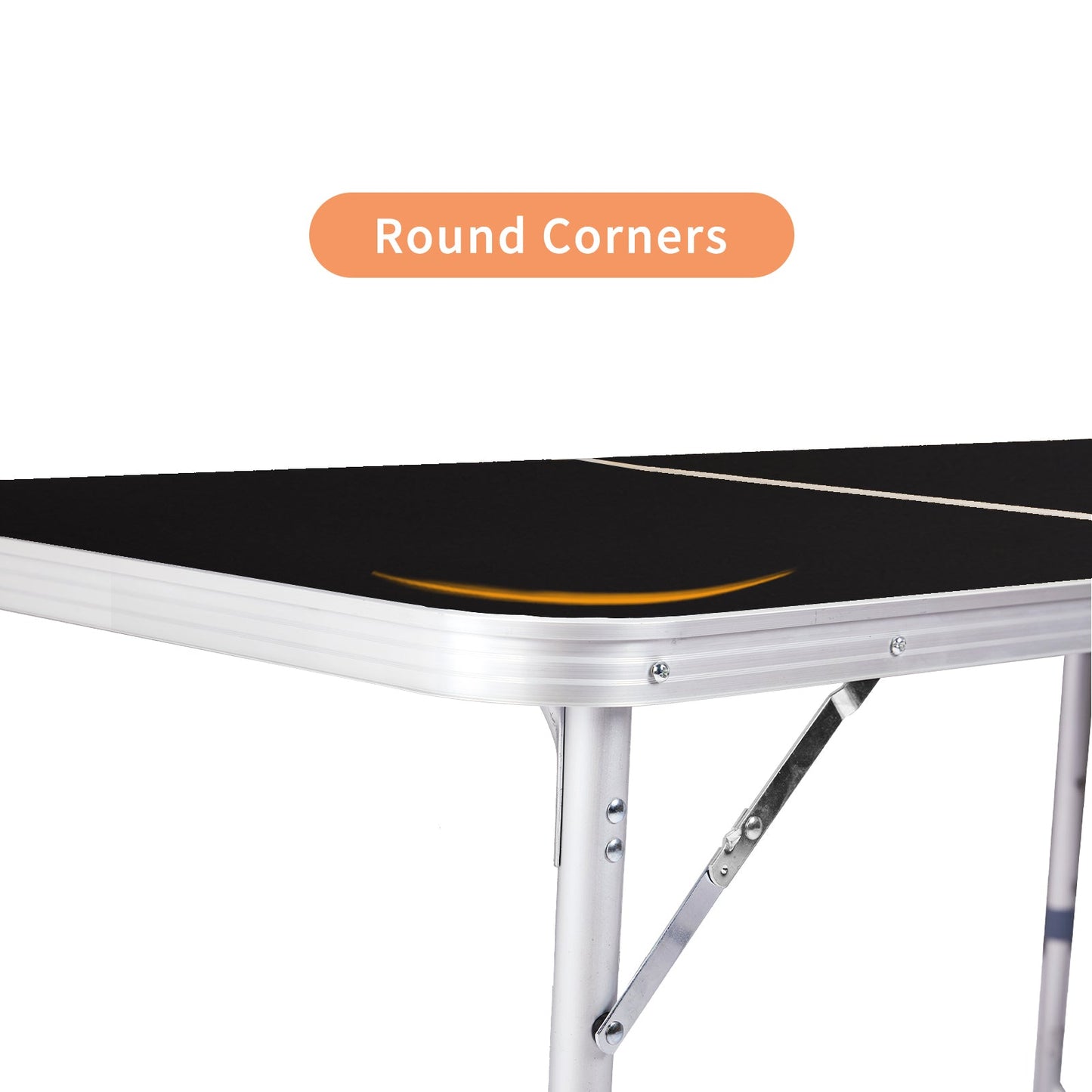 3ft Aluminum Folding Table – Portable, Locking Legs, 110 lb. Capacity