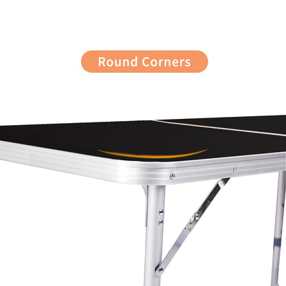 3ft Aluminum Folding Table – Portable, Locking Legs, 110 lb. Capacity