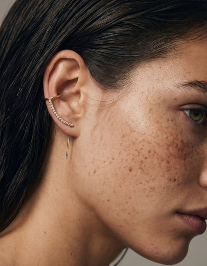 Pavé Needle Cuff Earring