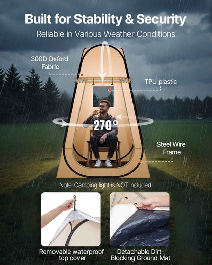 Clear Bubble Pod Tent | 47x47" Pop-Up Igloo Shelter for Camping, Fishing & Events