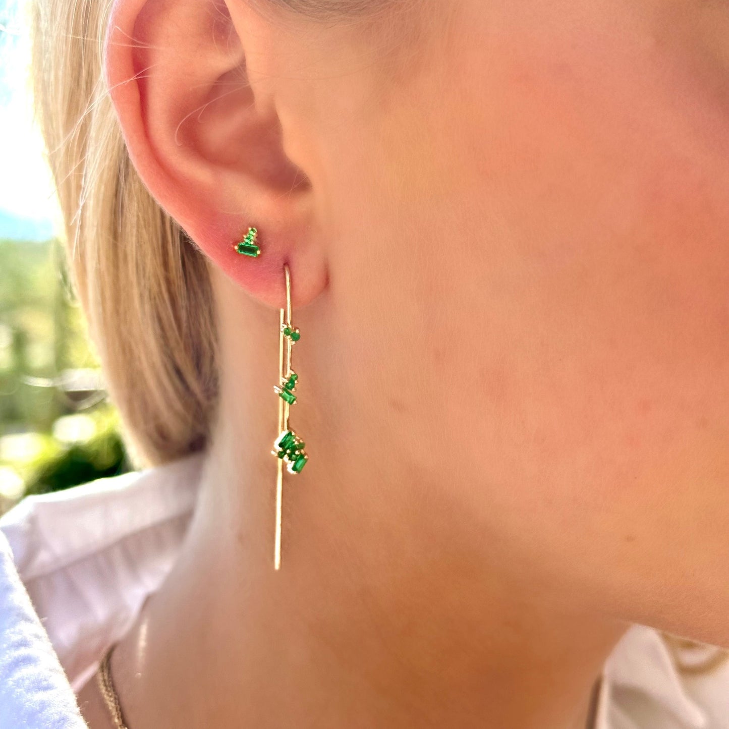 Gemstone Petite Post Earrings