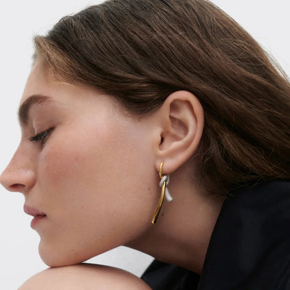 Pavé Twist Hoops