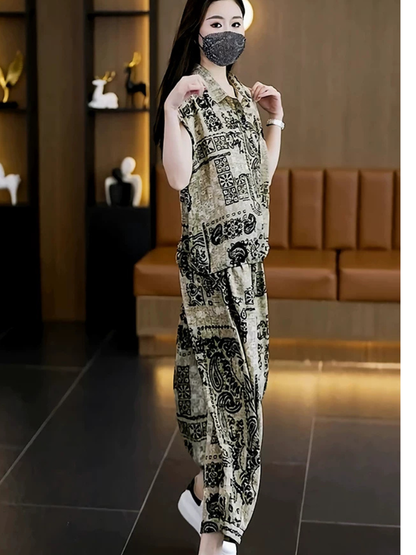 Polished Travel Co-ord Set — Flattering, Breathable Comfort for Busy Days