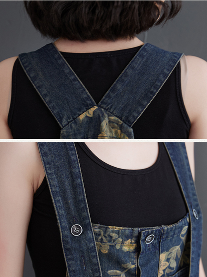 Printed Designer Dungaree - Fashion Forward Fit | Eva Trneds