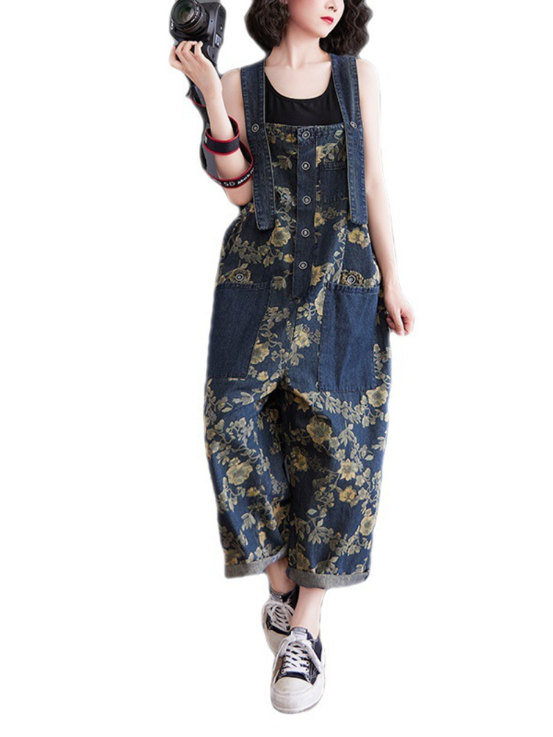 Printed Designer Dungaree - Fashion Forward Fit | Eva Trneds