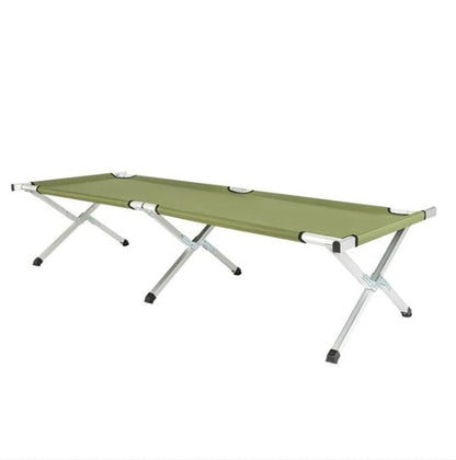 Foldable Camping Cot – Aluminum Frame & Oxford Fabric, 74" Long with Carry Bag for Outdoor Sleeping