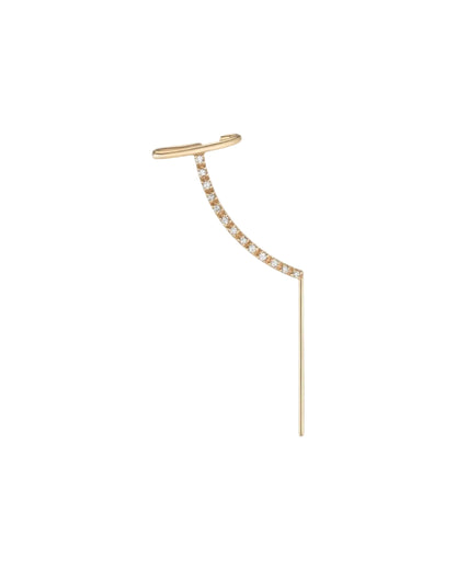 Pavé Needle Cuff Earring