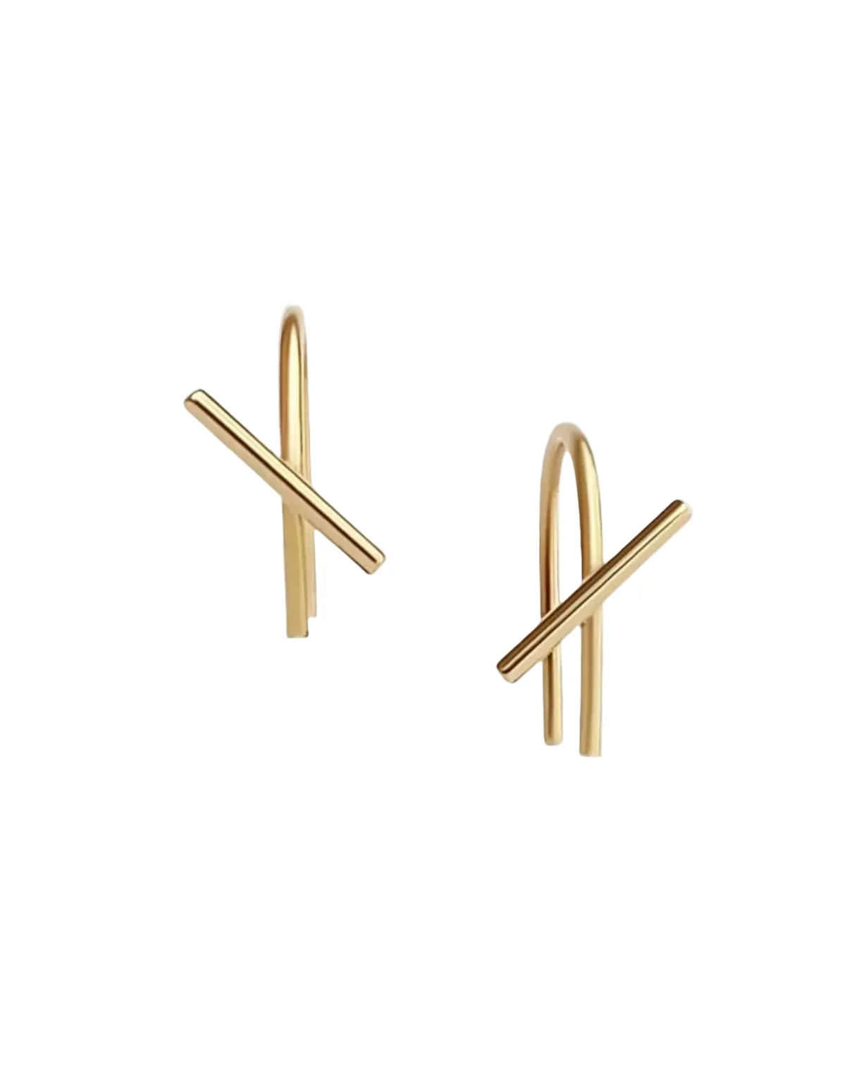 Solid Horizon Mini Thread Earring