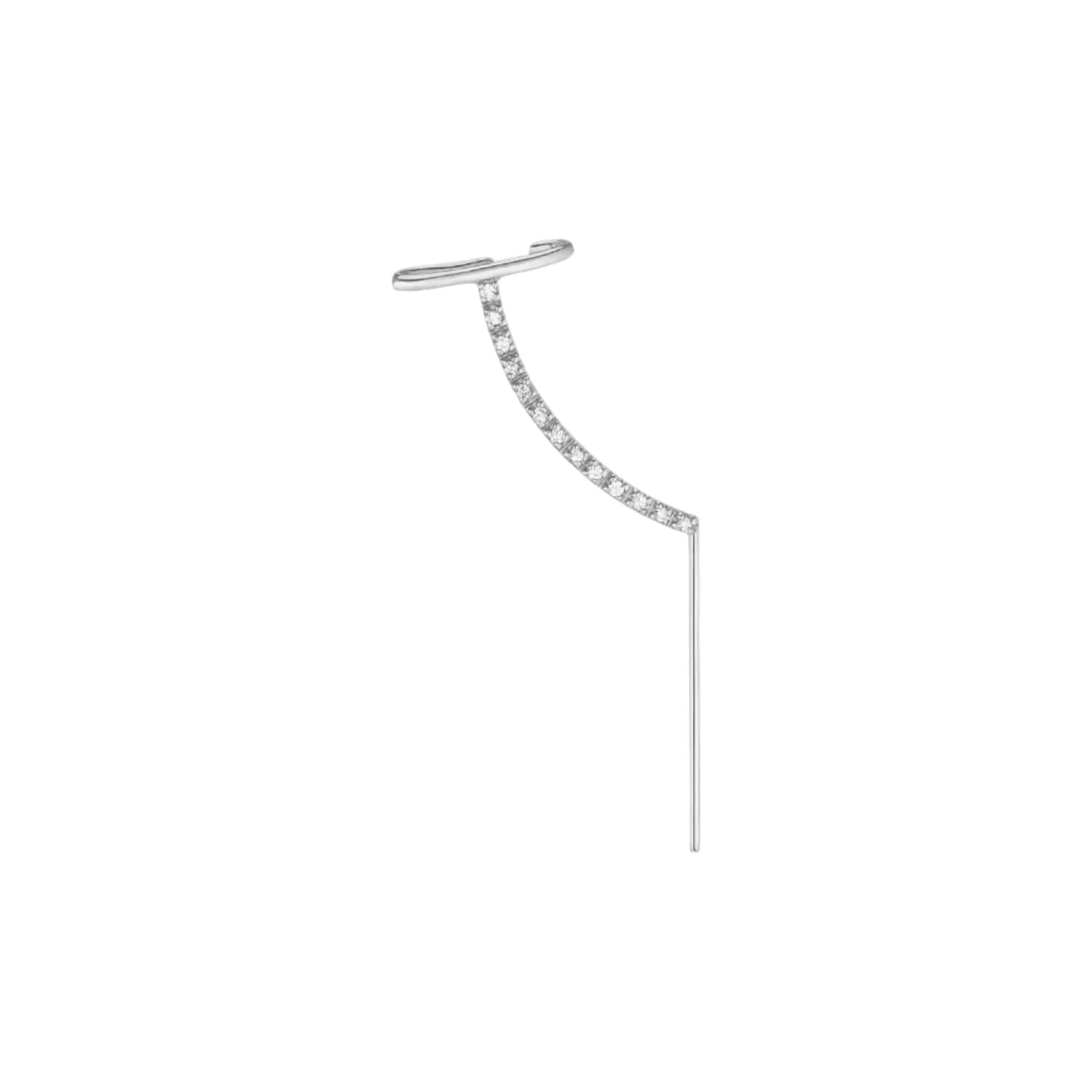 Pavé Needle Cuff Earring