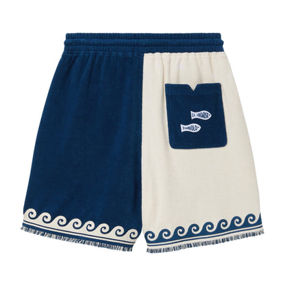 'Le Sirenuse' Late Checkout Cabana Shorts (Blue)