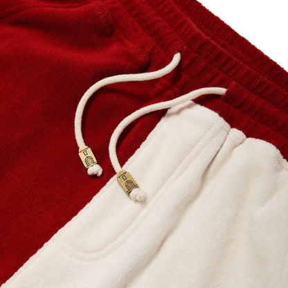 'Le Sirenuse' Late Checkout Cabana Shorts (Red)