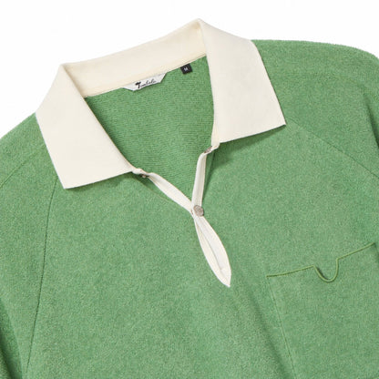 Raglan Terry Polo (Green)