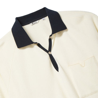 Raglan Terry Polo (Off-White)