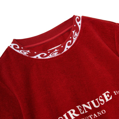 'Le Sirenuse' 75th Anniversary Terry Tee ~ Crop Cut