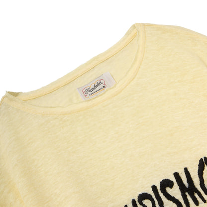 ‘Turismo’ Linen Tee (Yellow)