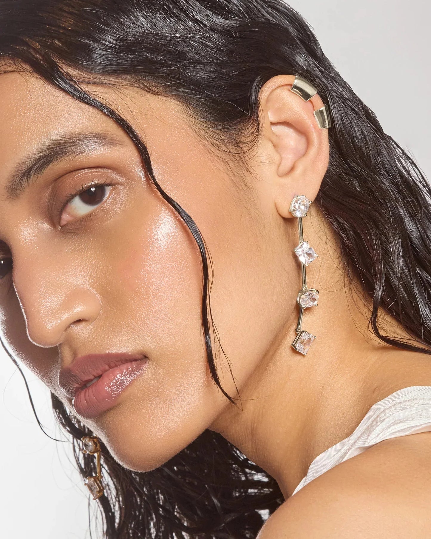 Split Helix Ear Cuff in Silver