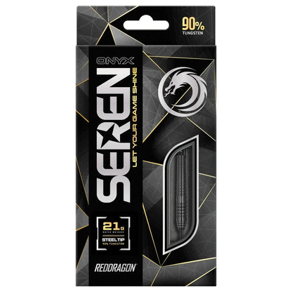 RED DRAGON - Seren 2 Onyx Black Darts - 90% Tungsten - 23g