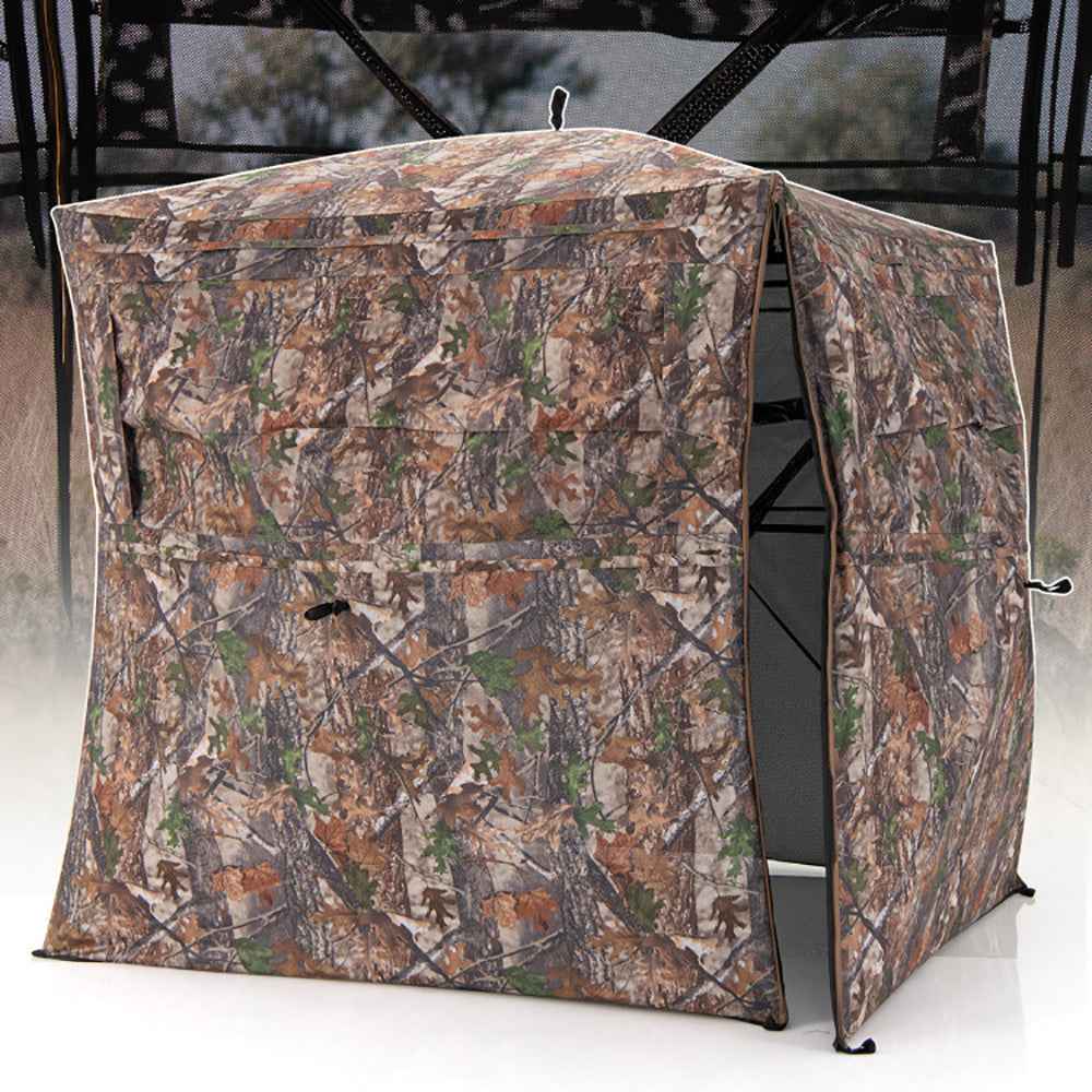 360° Pop-Up Hunting Blind – One-Way See-Through, 2-3 Person, Silent Windows