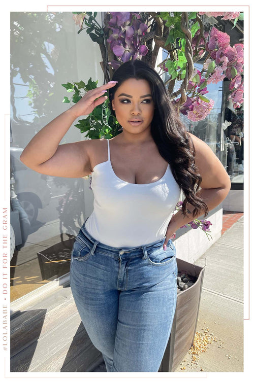 Jaila Sleeveless Bodysuit - White