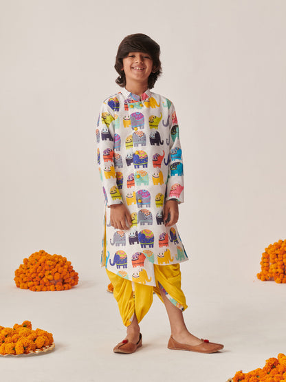 Boys Festive & Party Dhoti & Kurta Set